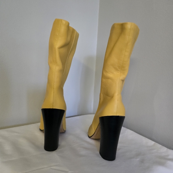 Dolce Vita Yellow leather booties - Picture 4 of 5